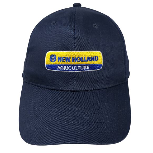 New Holland Agriculture Snapback Hat Blue One Size Solid Embroidered - Picture 1 of 9